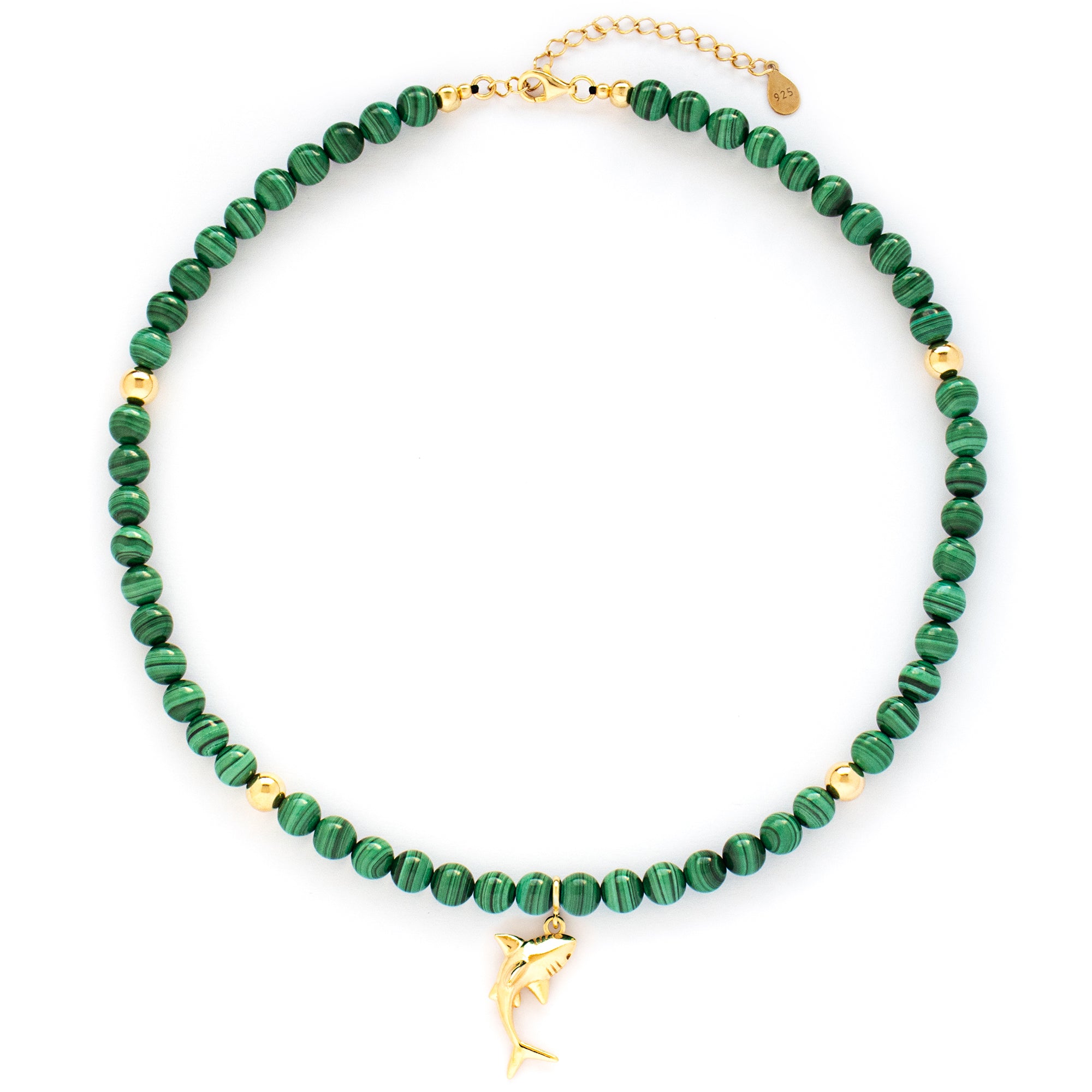 Malachite Transformation Necklace with Silver, Gold or Rose Gold