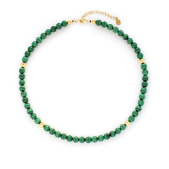 Malachite Transformation Necklace with Silver, Gold or Rose Gold
