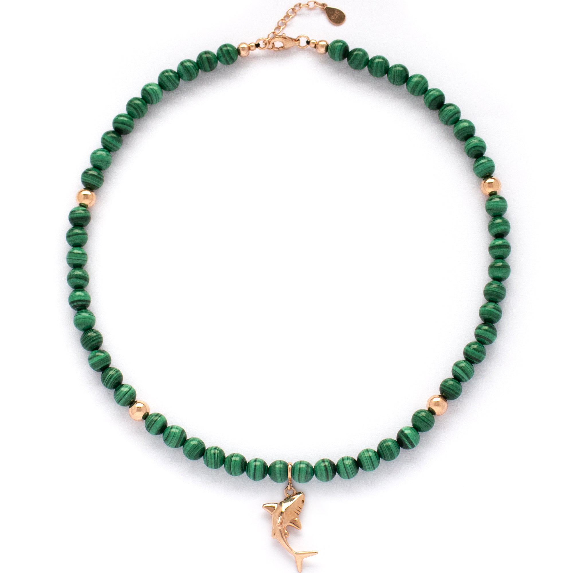 Malachite Transformation Necklace with Silver, Gold or Rose Gold