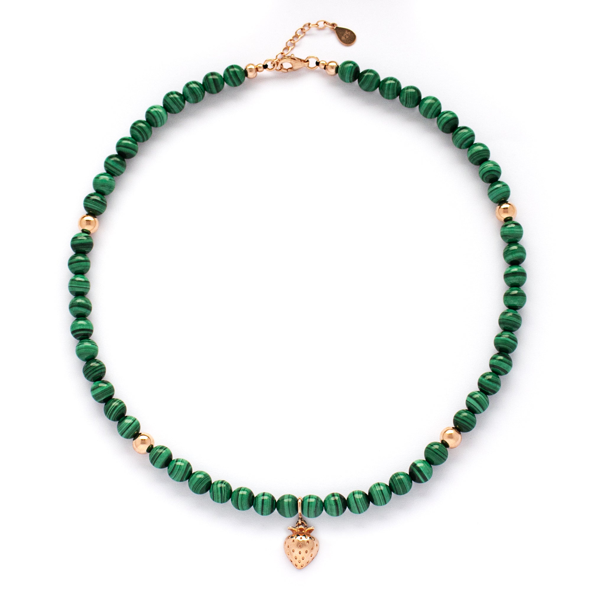 Malachite Transformation Necklace with Silver, Gold or Rose Gold