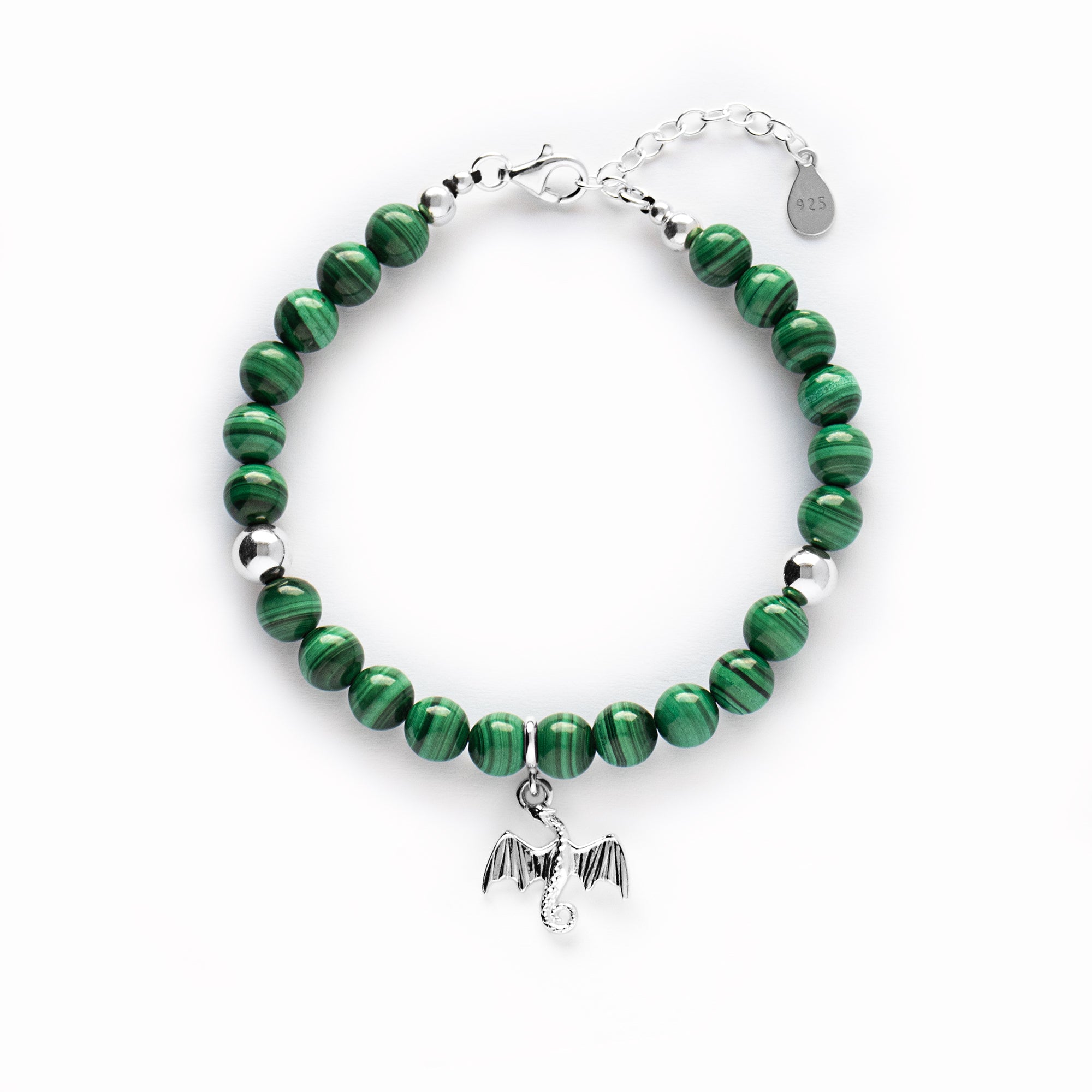 Malachite Transformation Bracelet with Silver, Gold or Rose Gold