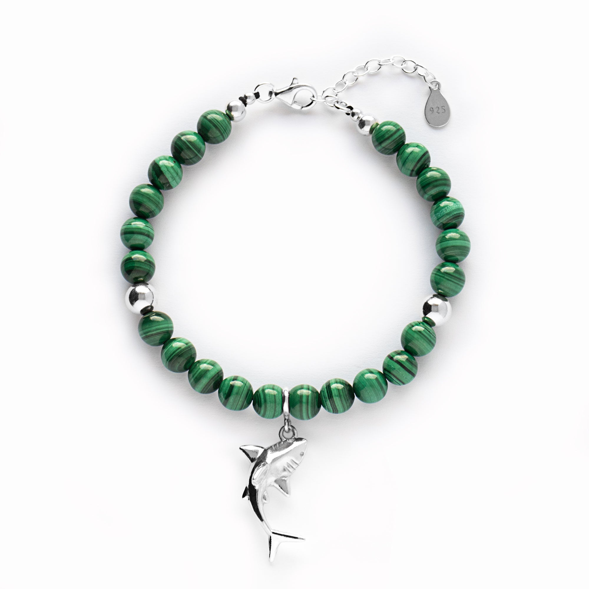 Malachite Transformation Bracelet with Silver, Gold or Rose Gold