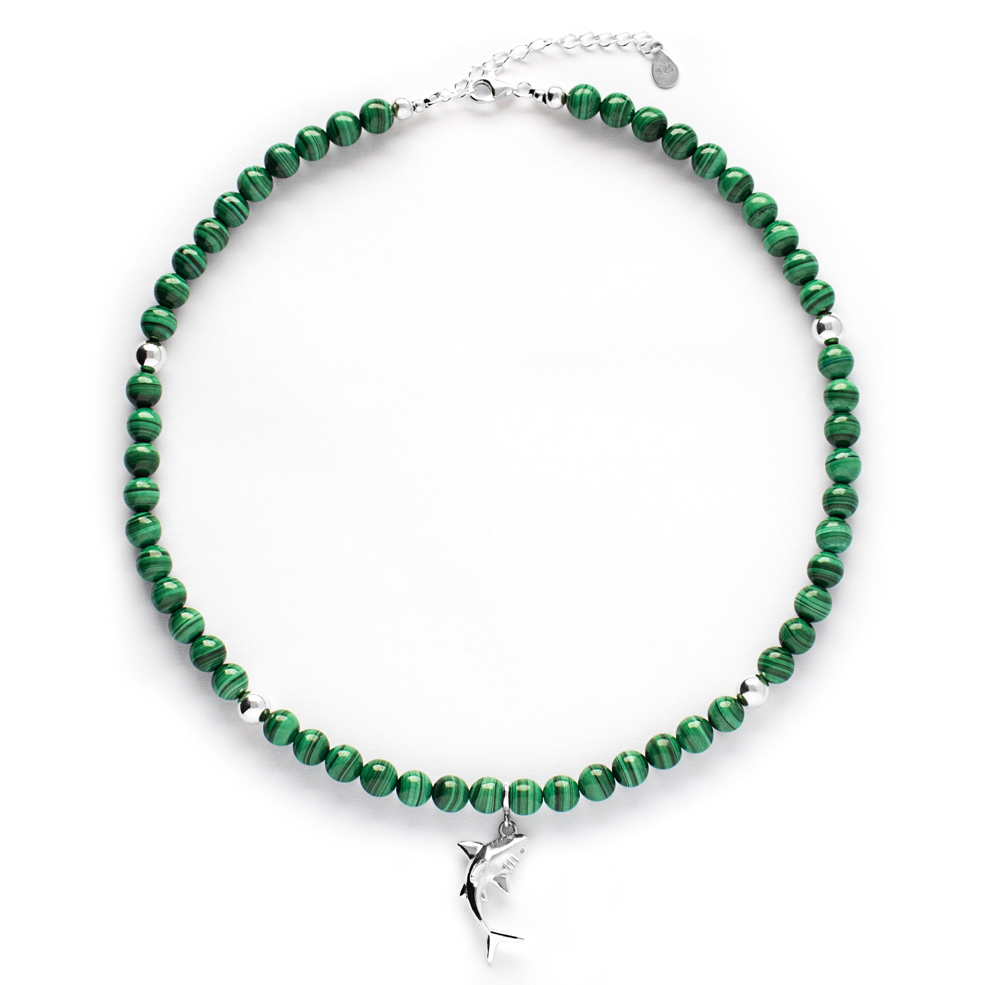 Malachite Transformation Necklace with Silver, Gold or Rose Gold