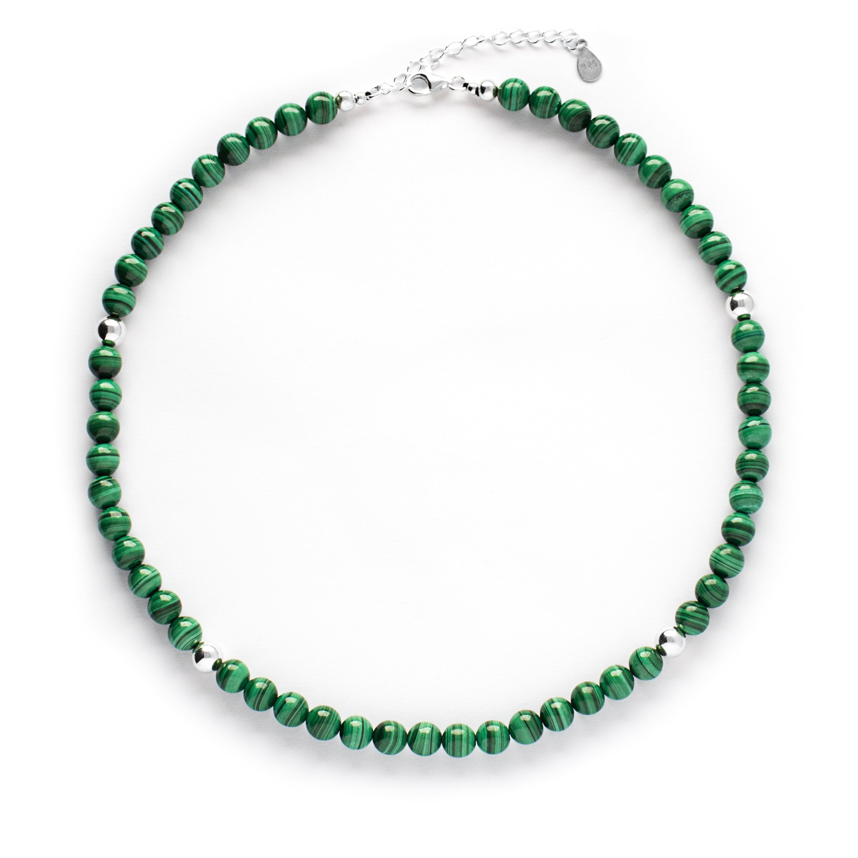 Malachite Transformation Necklace with Silver, Gold or Rose Gold