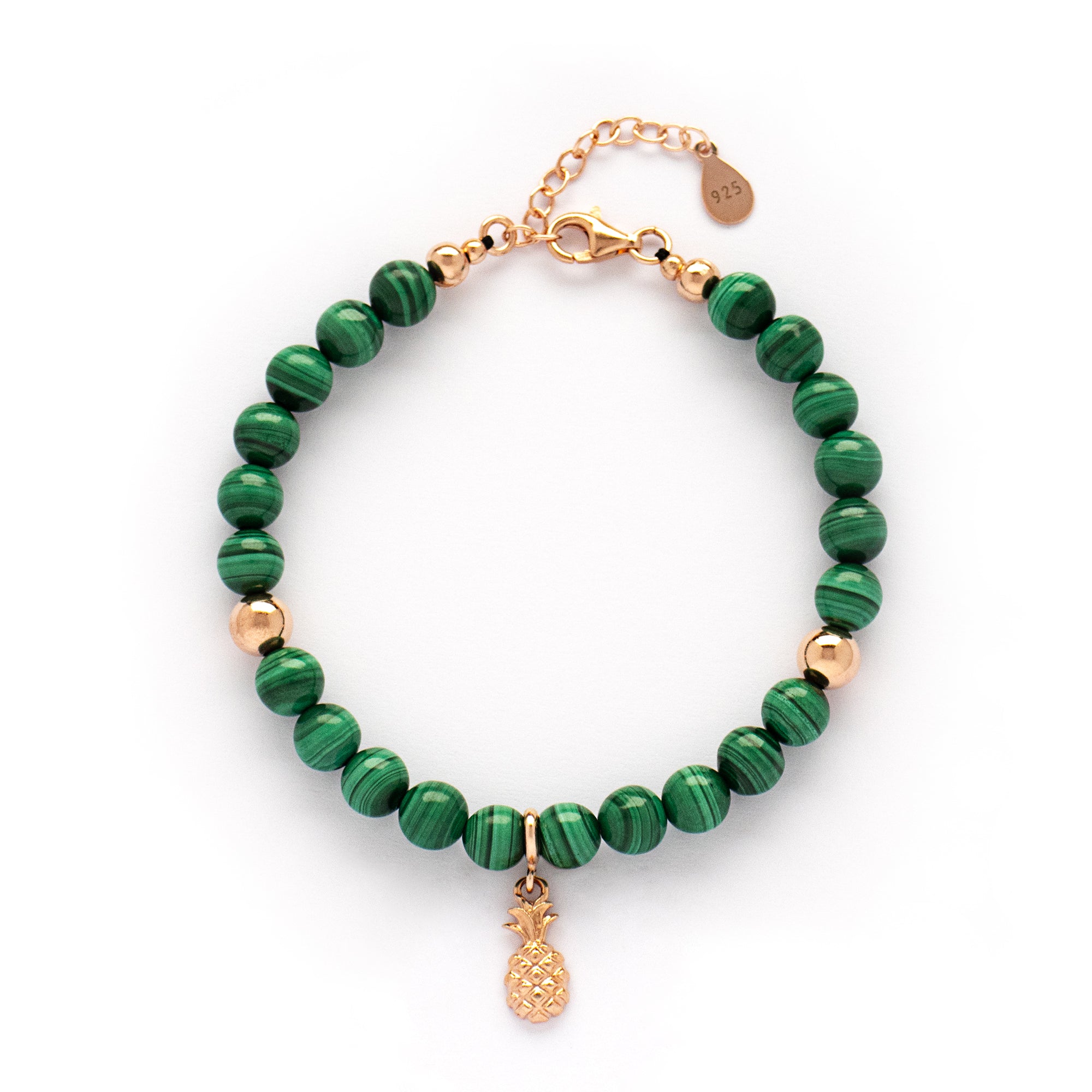 Malachite Transformation Bracelet with Silver, Gold or Rose Gold