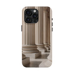 Classical columns phone case showing architectural details